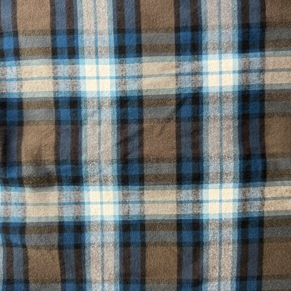 Eddie Bauer Plaid Check Flannel Button Down Shirt 100% Cotton Size Men's TL Lg - Picture 11 of 11